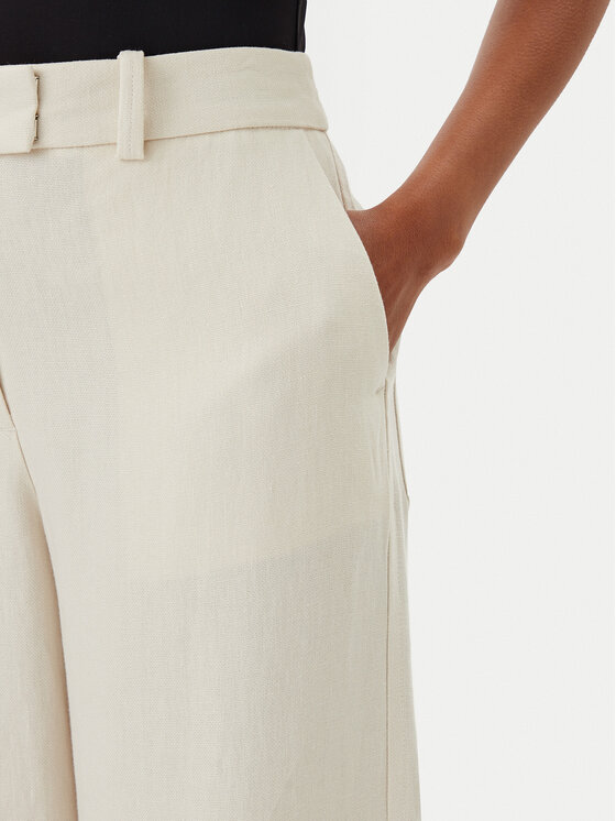 Marc O'Polo Marc O'Polo Штани з тканини 503 0066 10053 Бежевий Wide Fit