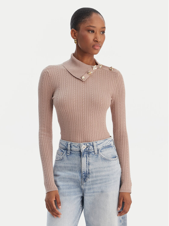 Guess Guess Sweater W6RR07 Z2YK2 Bézs Regular Fit