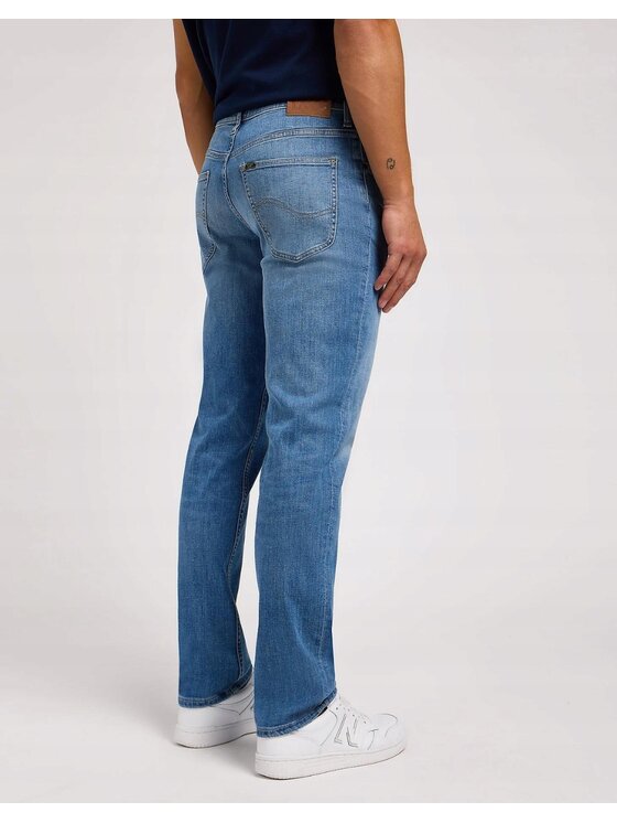 Lee Lee Jeansy Brooklyn Straight Niebieski Regular Fit