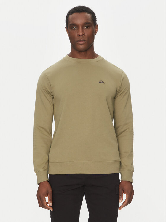 Quiksilver Mikina EQYFT04953 Zelená Regular Fit