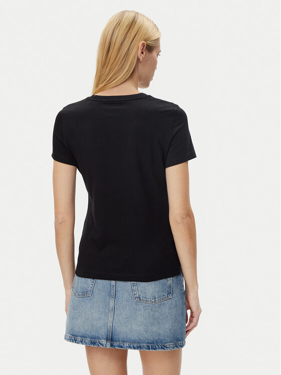 Guess Guess T-Shirt W5GI05 I3Z14 Czarny Regular Fit