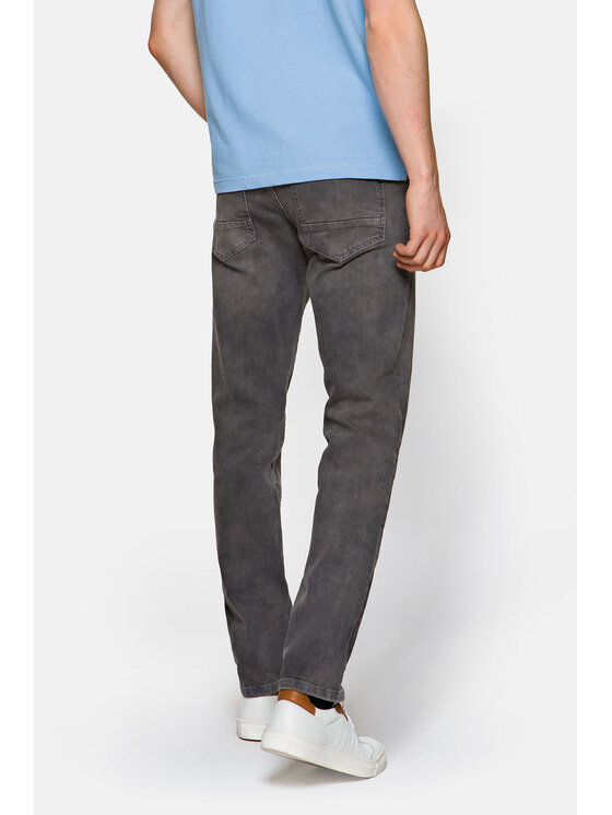 Lancerto Lancerto Jeansy Owen Szary Slim Fit