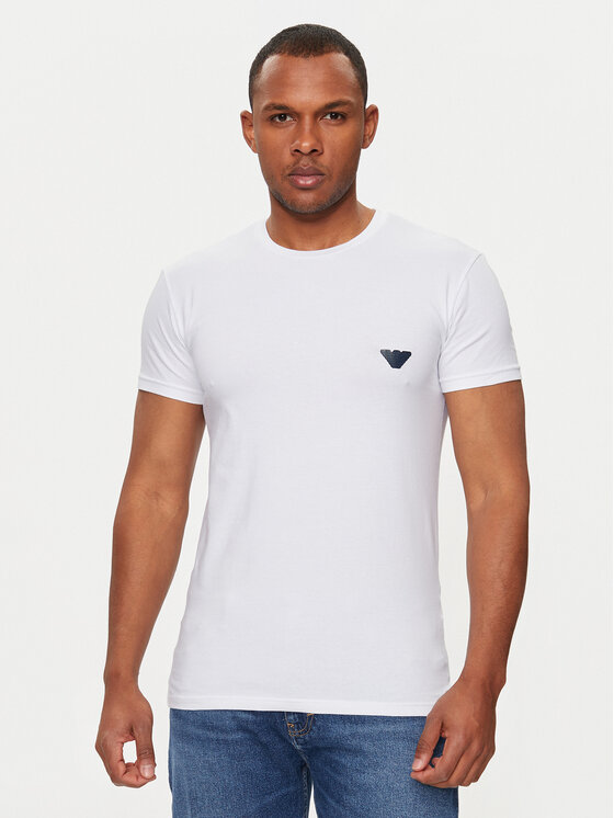 Emporio Armani Underwear T-shirt 111035 4R512 00010 Bianco Slim Fit, taglia : XL