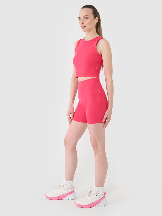 4F 4F Szorty sportowe MIDSHOP TEXTILE Różowy Slim Fit