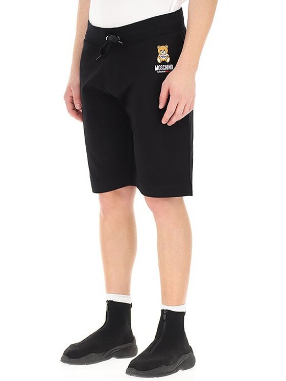 MOSCHINO MOSCHINO Szorty materiałowe A4325 8102 Czarny Regular Fit