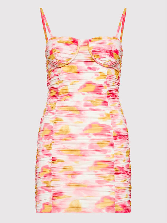 DeeZee DeeZee Koktel haljina Sally ILF002 Šarena Slim Fit