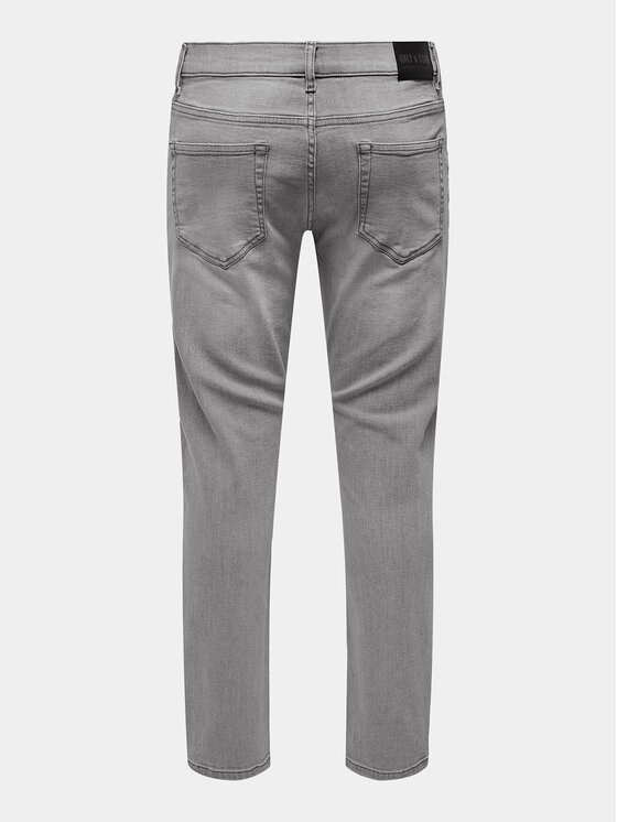 Only & Sons Only & Sons Jeansy Loom 22027617 Szary Slim Fit