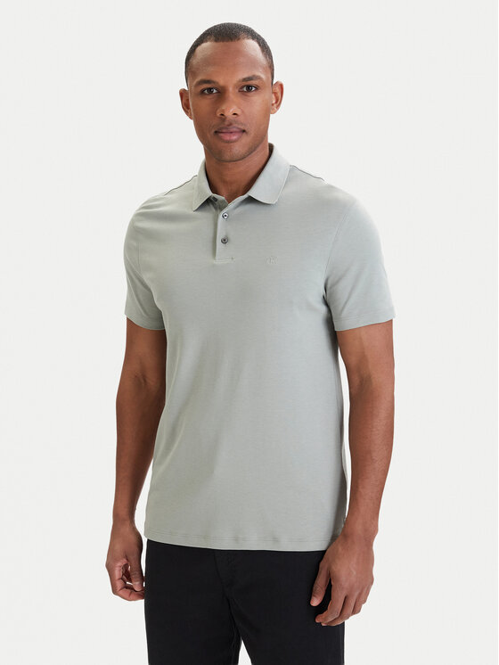 Calvin Klein Tricou polo LV04LB276G Turcoaz Regular Fit
