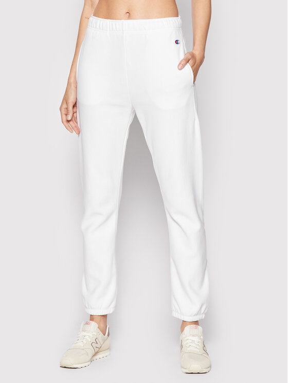 Champion Champion Pantaloni da tuta 1952 115098 Bianco Regular Fit