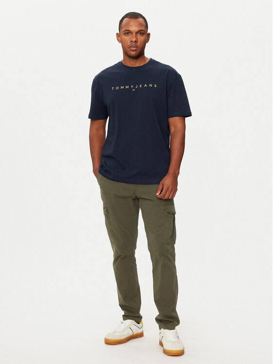 Tommy Jeans Tommy Jeans T-krekls DM0DM19694 Tumši zils Regular Fit