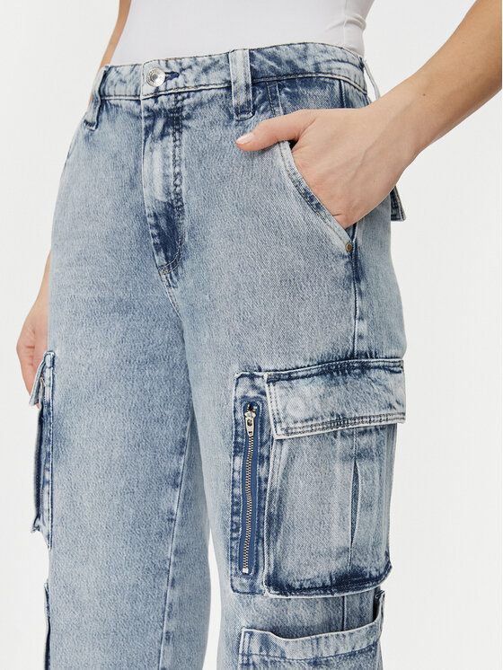 Guess Guess Jeans hlače W5RA97 D5LG1 Modra Regular Fit
