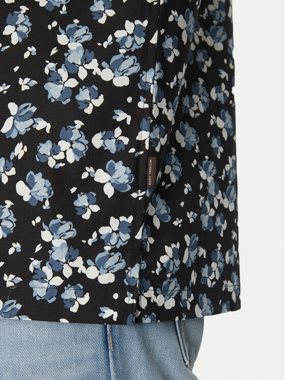 Michael Kors Michael Kors Košeľa CS5405QHPL Čierna Relaxed Fit