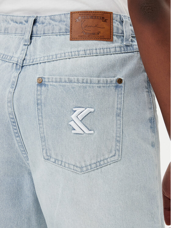Karl Kani Karl Kani Jeans kratke hlače Og Slit 6110098 Modra Relaxed Fit
