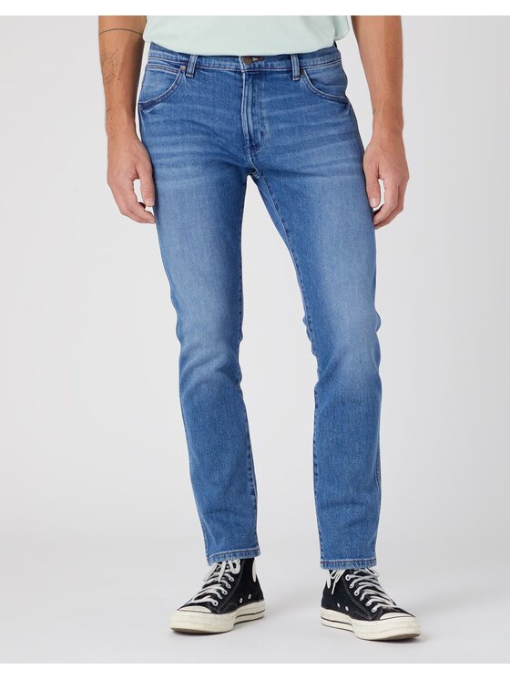 Wrangler Wrangler Jeansy LARSTON Niebieski Slim Fit