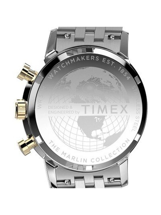 Timex Timex Zegarek TW2W60200 Srebrny