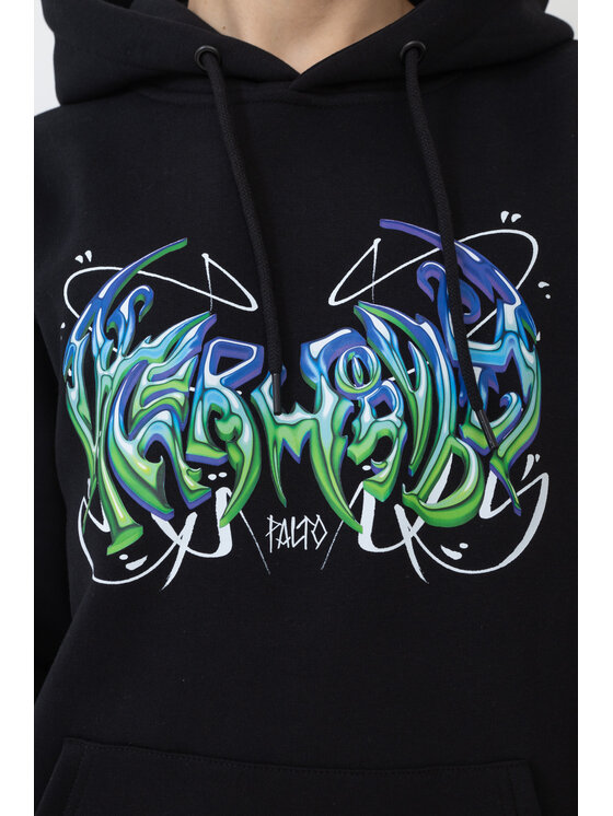 Palto Palto Bluza Sci-Fi Czarny Comfort Fit