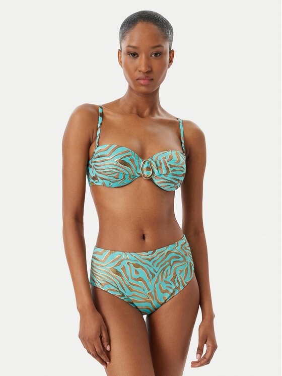 Selmark Selmark Góra od bikini BN716 Turkusowy