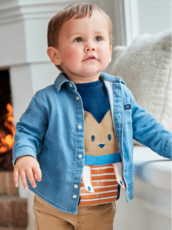 Mayoral Mayoral Bluse 2.018 Blau Regular Fit