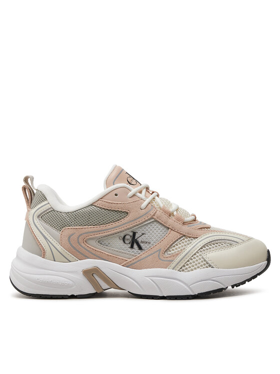 Calvin Klein Jeans Sneakersy Retro Tennis Su-Mesh Wn YW0YW00891 Béžová