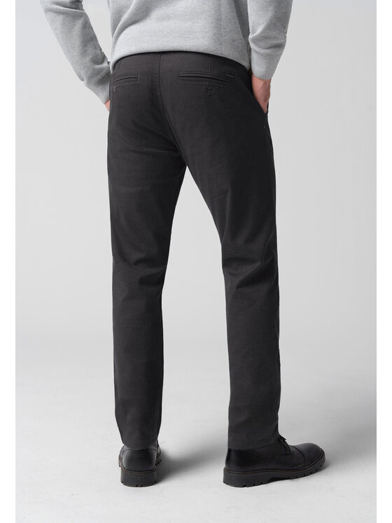 Volcano Volcano Chinosy R-ASTON Granatowy Regular Fit