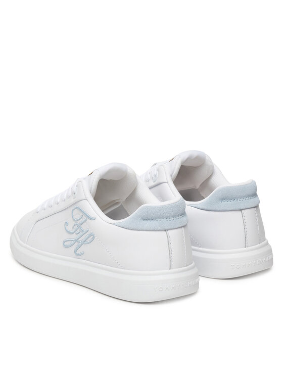 Tommy Hilfiger Tommy Hilfiger Sneakers Th Icon Court Script FW0FW09363 Alb