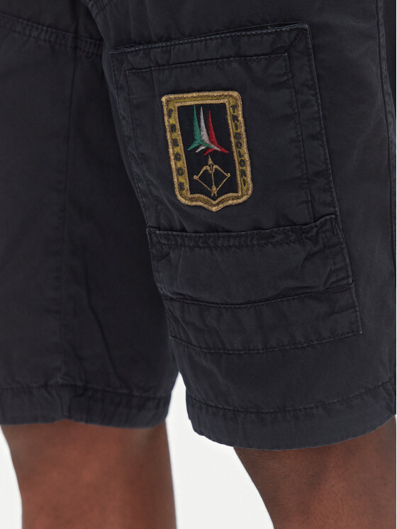 Aeronautica Militare Aeronautica Militare Pantalon scurți din material 251BE041CT1122 Bleumarin Regular Fit