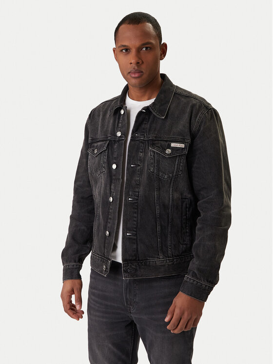 Calvin Klein Jeans Calvin Klein Jeans Jeansová bunda Classic LV04RE765G Černá Regular Fit