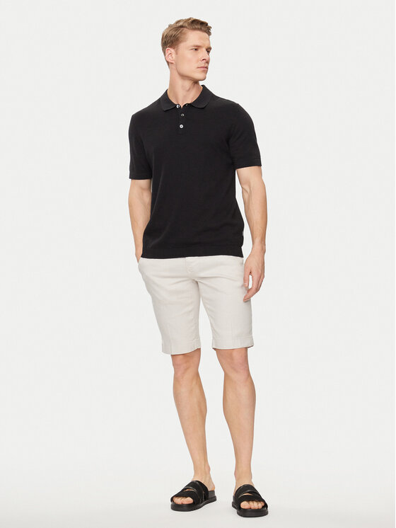 Baldessarini Baldessarini Pantaloncini di tessuto B1 16939.6666 Écru Regular Fit
