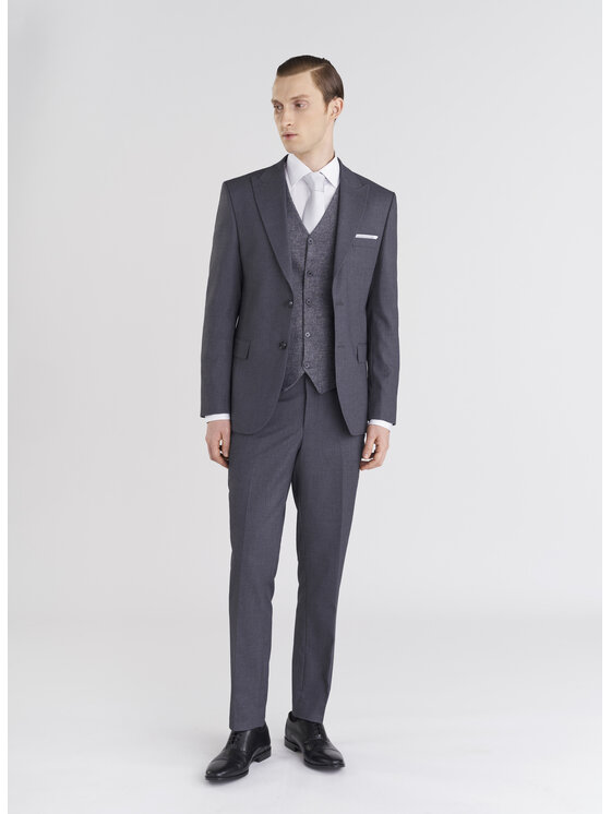 Pako Lorente Pako Lorente Marynarka P24SF-3G-020 Szary Slim Fit