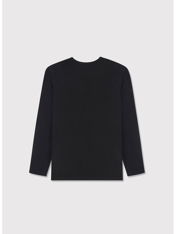 Pako Lorente Pako Lorente Komplet 2 longsleeve U000B-TL-001 Czarny Slim Fit