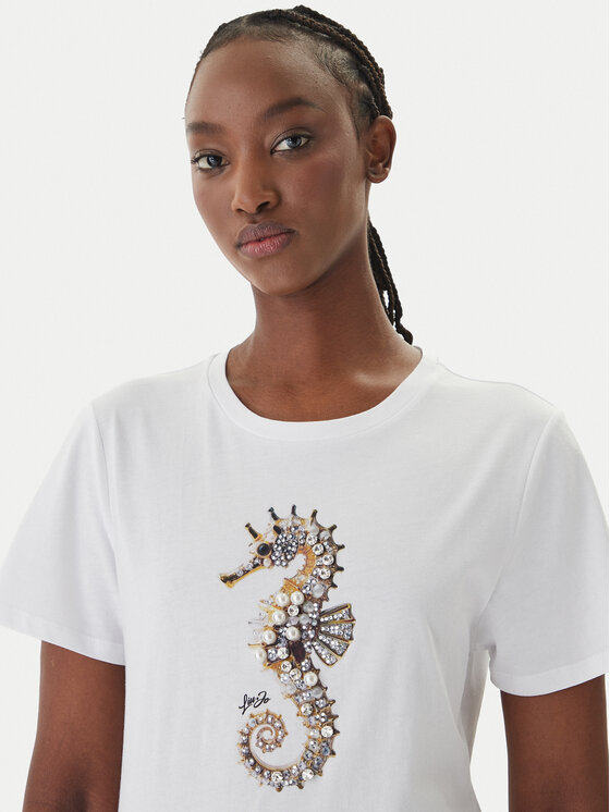 Liu Jo Liu Jo T-shirt WA6237 JS923 Bianco Regular Fit
