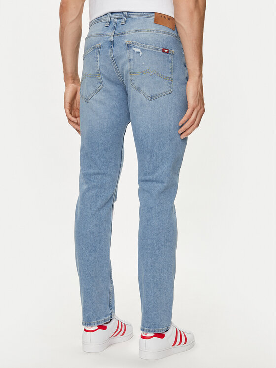 Mustang Mustang Džinsai Oregon 1015125 Mėlyna Slim Fit