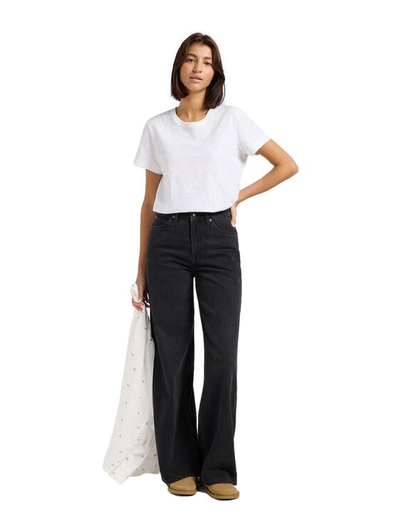 Lee Lee Джинси 112363522 Чорний Relaxed Fit