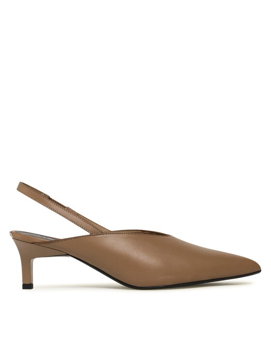 Calvin Klein Calvin Klein Sandales Geo Stil Slingback Pump 50 HW0HW01345 Brūns