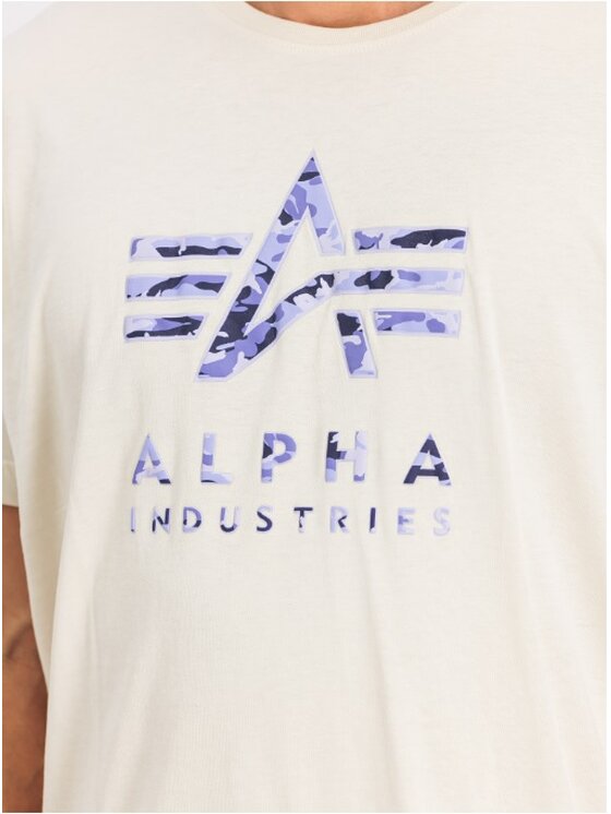 Alpha Industries Alpha Industries Tričko AI.146506-300 Biela Regular Fit