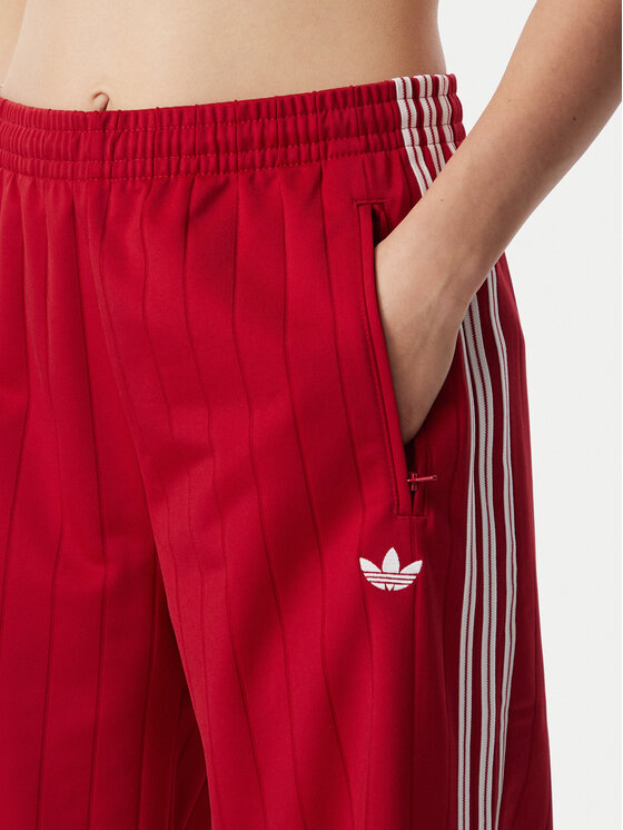 adidas adidas Sportinės kelnės Pinstripe Firebird Loose Trackpant KS9977 Raudona Wide Leg