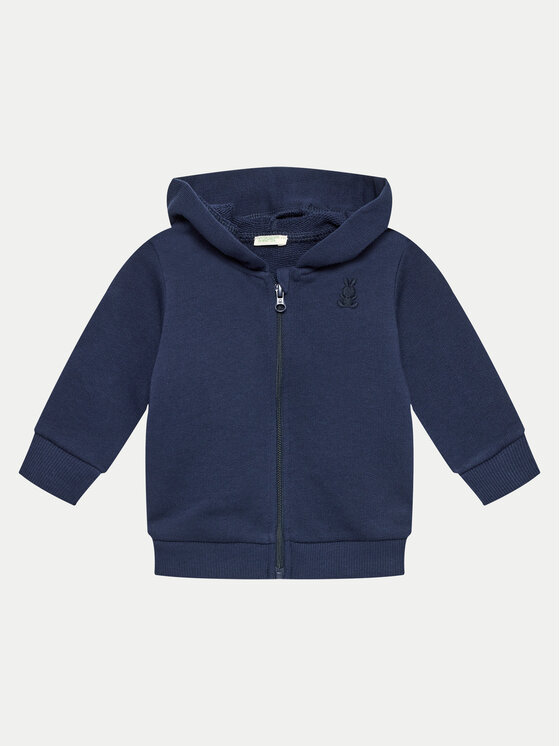 United Colors Of Benetton Mikina 3J70A5017 Tmavomodrá Regular Fit