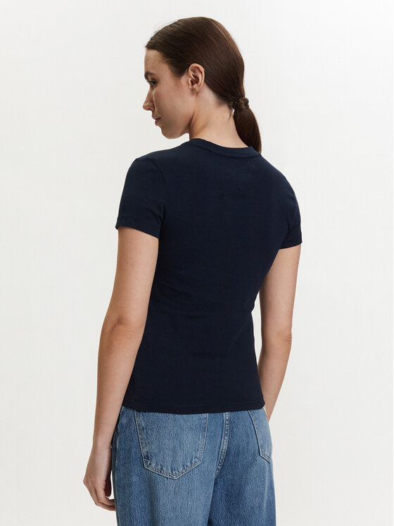 Tommy Jeans Tommy Jeans Tričko DW0DW22781 Tmavomodrá Regular Fit