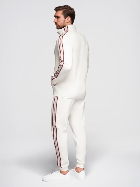 Ombre Ombre Komplet dresowy Z113 Biały Regular Fit