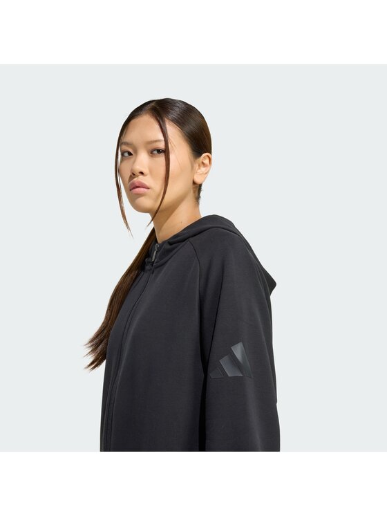 adidas adidas Bluza 163240 Czarny Loose Fit