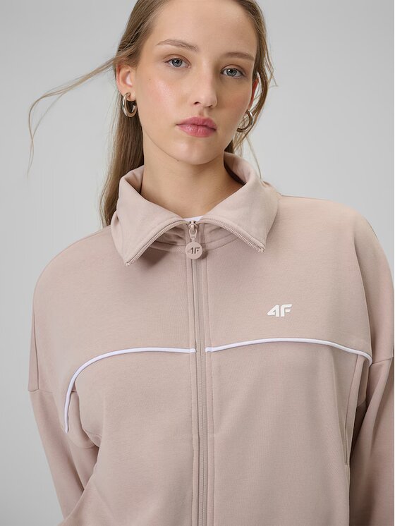 4F 4F Bluza 4FWSS26TSWSF2174 Beżowy Active Fit