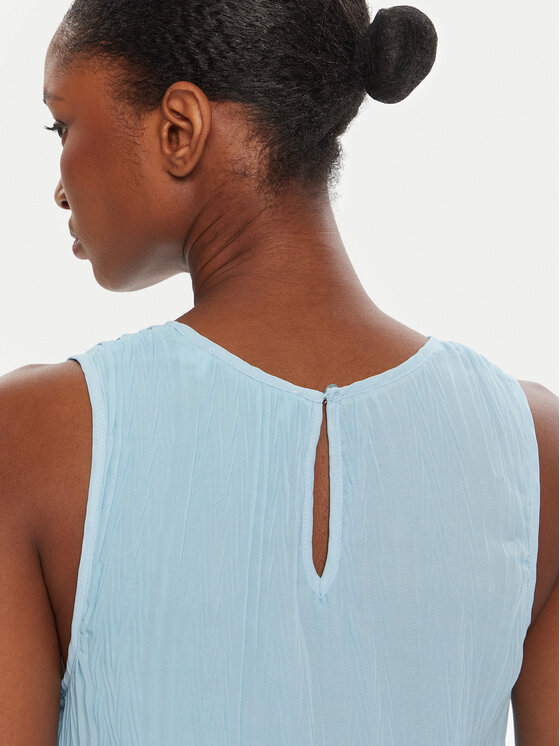 Desigual Desigual Повсякденна сукня Plisado Paisaje 25WWVW07 Блакитний Regular Fit