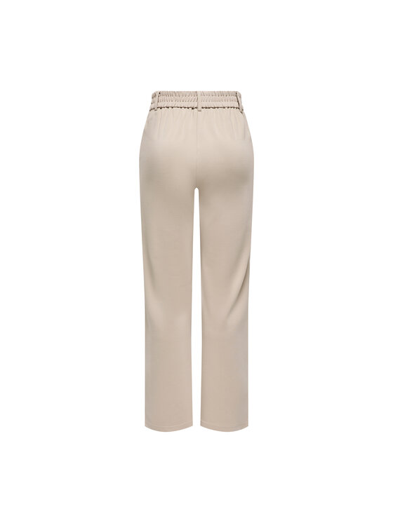 ONLY ONLY Штани з тканини Poptrash 15341829 Бежевий Straight Fit