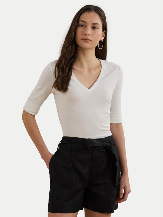LAUREN RALPH LAUREN LAUREN RALPH LAUREN Blúz 200815843001 Fehér Slim Fit