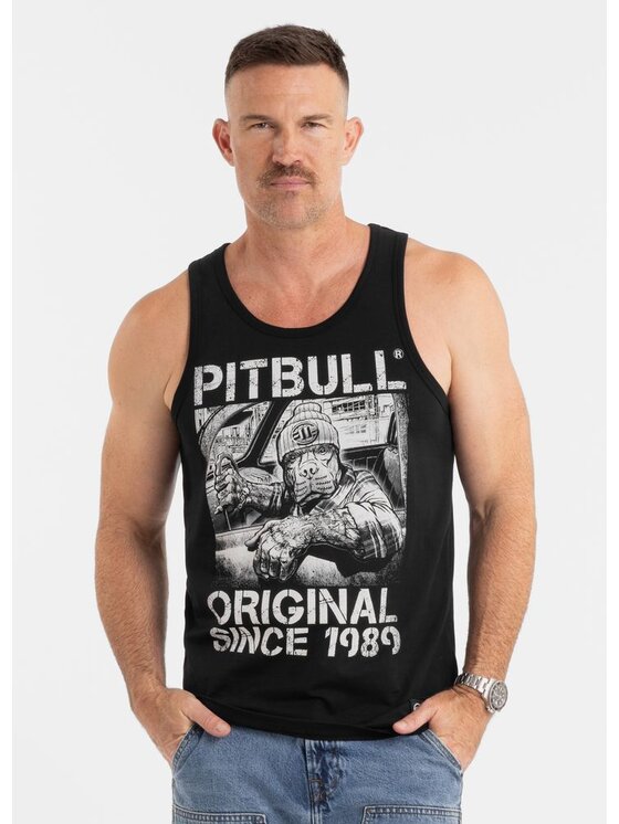 PITBULL PITBULL Tank top Tank Top Slim Fit Drive L Czarny Regular Fit