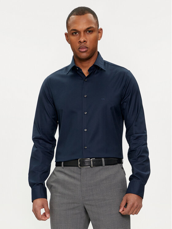 Michael Kors Michael Kors Cămașă MD0DS01032 Bleumarin Slim Fit