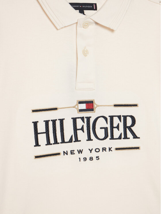 Tommy Hilfiger Tommy Hilfiger Polo Icons KB0KB10359 Εκρού Regular Fit