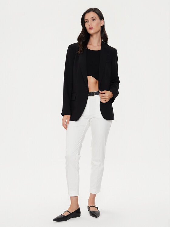 Sisley Sisley Pantaloni di tessuto 4GV3L5AH6 Écru Regular Fit