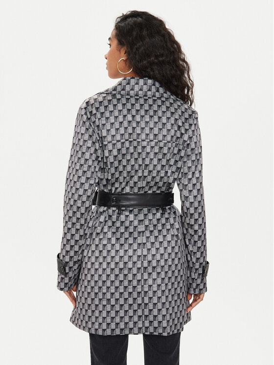 Guess Guess Παλτό μεταβατικό Luana W4YL41 WFJ02 Μαύρο Regular Fit