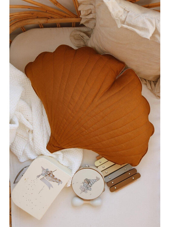 Moi Mili Moi Mili Poduszka dekoracyjna Karmel Brązowy